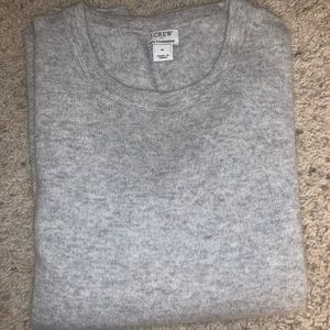 J. Crew 100% cashmere sweater in grey